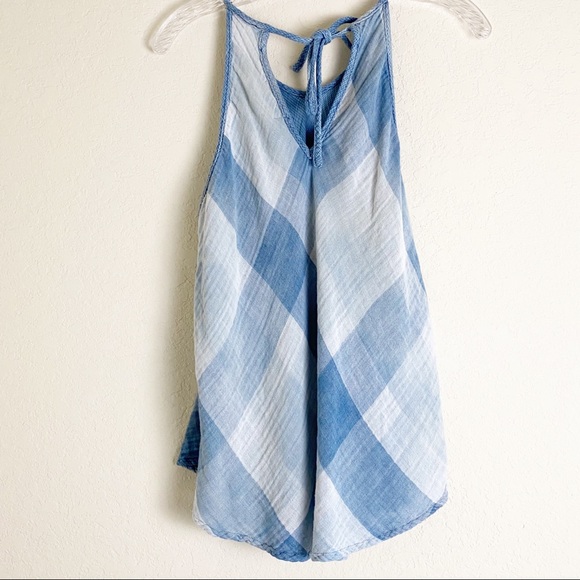 Anthropologie Cloth & Stone Plaid Halter Top - Picture 4 of 10